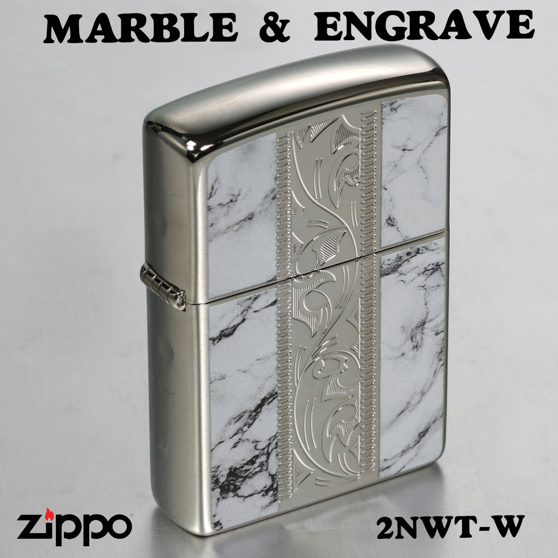 超特価激安 ZIPPO zippo(ジッポーライター) ニッケルメッキ MARBLE&ENGRAVE その他