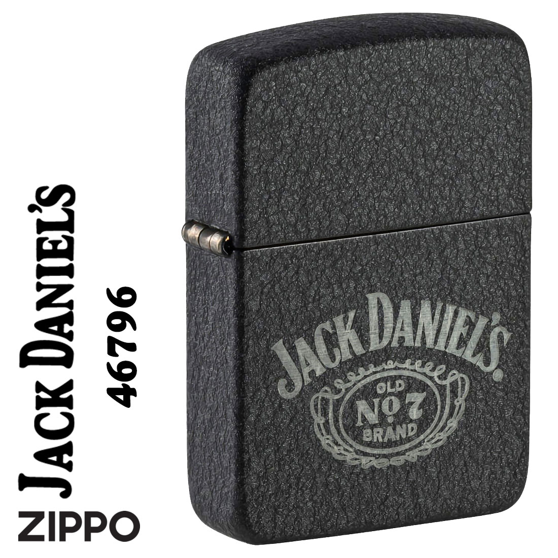 ZIPPO - zippo JACK DANIEL'S 手玉ダニエル ロゴタイプ 置き目使用許可US 2025秋模範例 1941複製品 ブラッククラックル 46796 貨物輸送無料  ネコポス可 喫煙具、ライター-オイルライター-楽器、手芸、コレクション