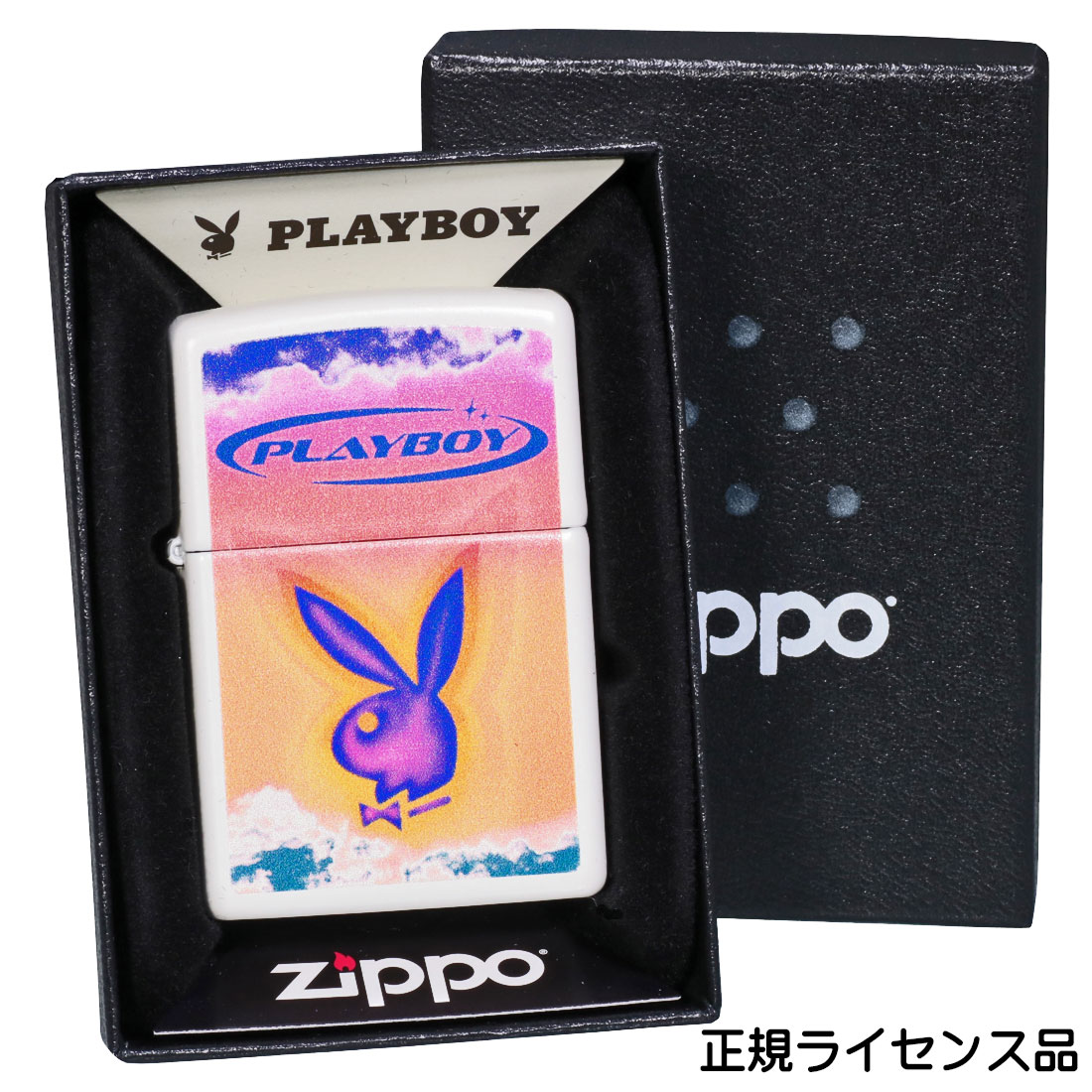 zippo(ジッポー) PLAYBOY プレイボーイ　ホワイトマット　2023秋冬モデル 48744ラビットヘッド　白　うさぎ　ブランド（ネコポス対応）