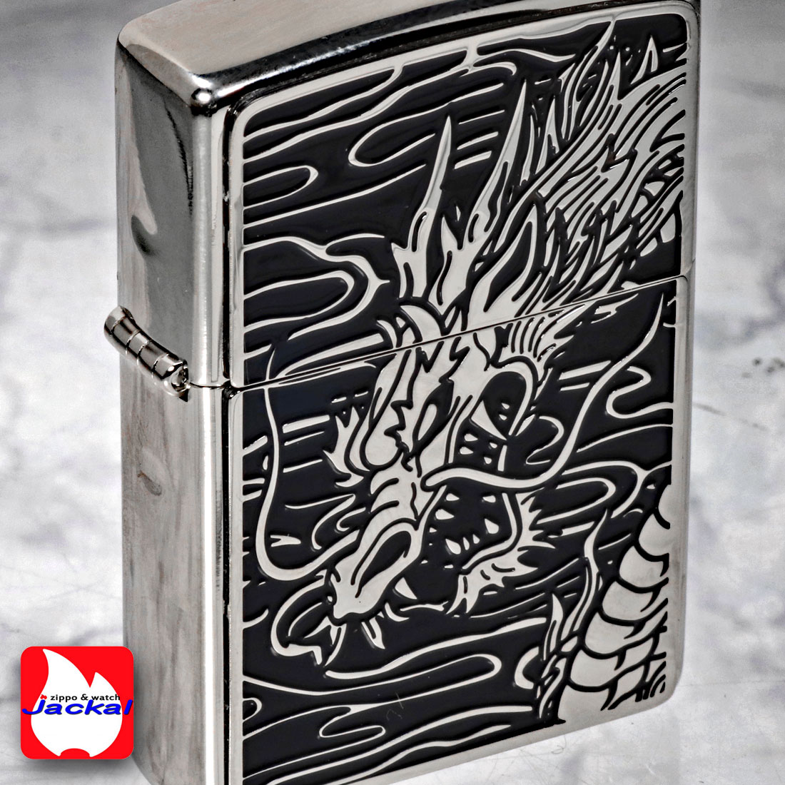 ZIPPO（ジッポー） ジッポーライター ブラックメタル 龍 ドラゴン 竜