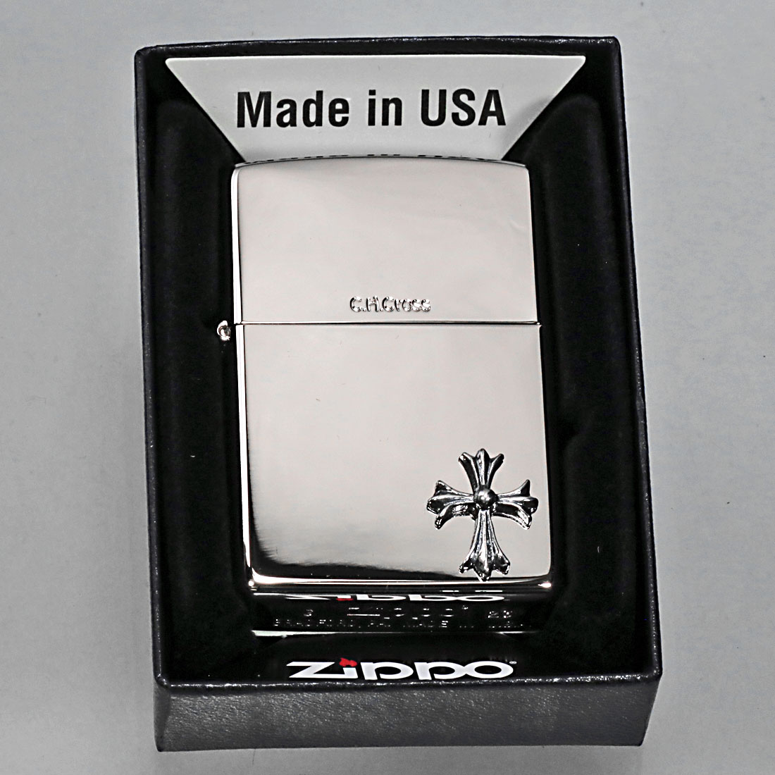 ZIPPO (ZIPPO)限定シルバークロスメタルジッポーNo.4 zippo 今