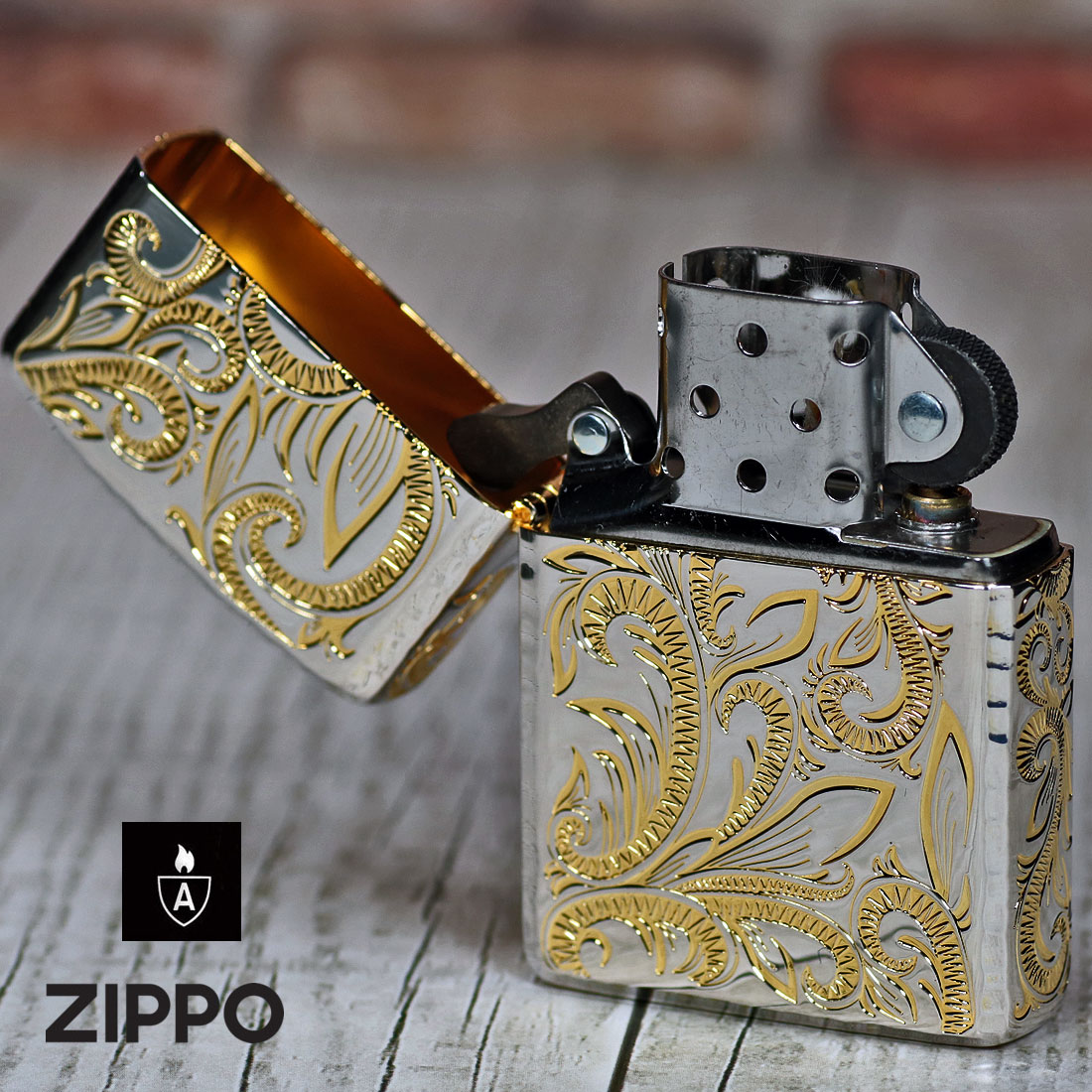 zippo(ジッポー)ARMOR(アーマー) クラシックアラベスク五面加工コーナーリューター SGミラー CLA-C  送料無料｜jackal｜06