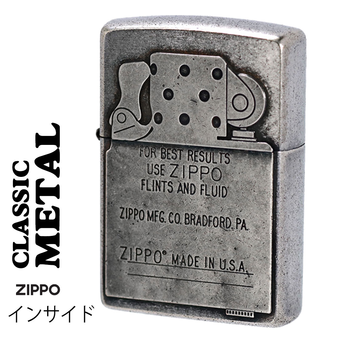 ペンギンライター ZIPPO ジッポーライター クラシックメタル シルバー 