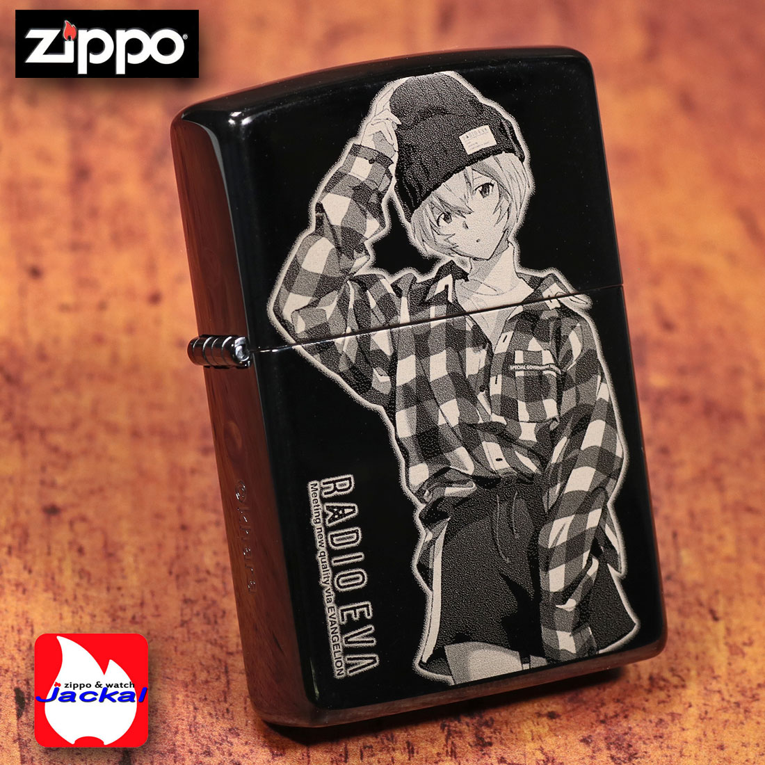 zippo ヱヴァンゲリヲン RADIO EVA レイ ブラックチタンコーティング シリアルナンバー入り EV-RADIO-REI ギフト  送料無料（クロネコゆうパケット可）｜jackal｜06