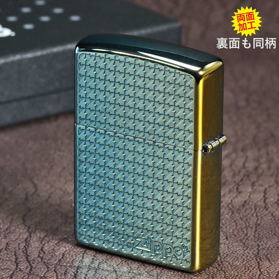 ZIPPO 父の日zippo(ライター)ハウンドトゥース(千鳥格子) 両面