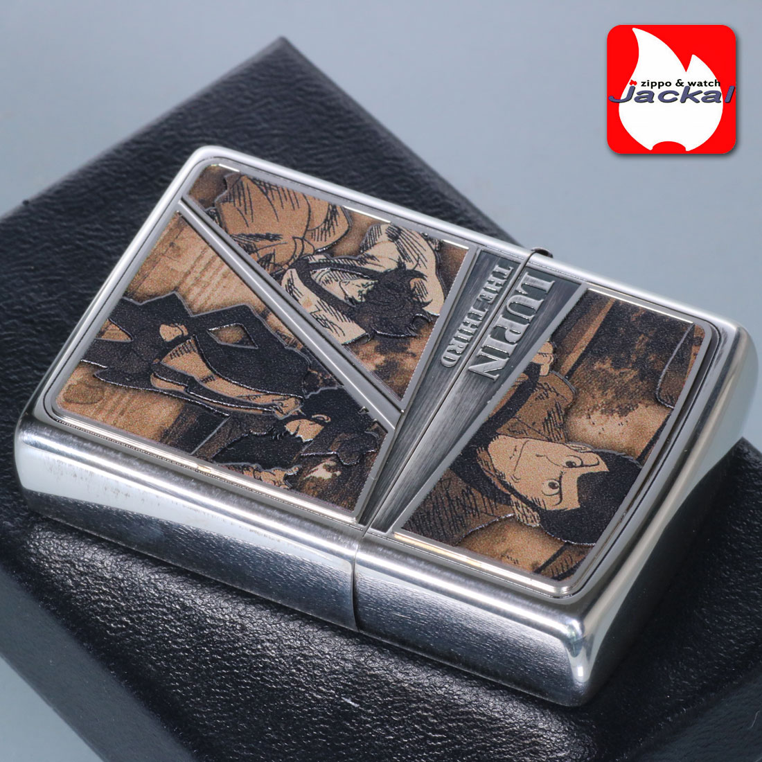 ZIPPO（ジッポー） ジッポーライター ルパン三世 PART6 セピアフレーム 銀めっきイブシ メタル貼リ 2面エッチング LP-80230 ...