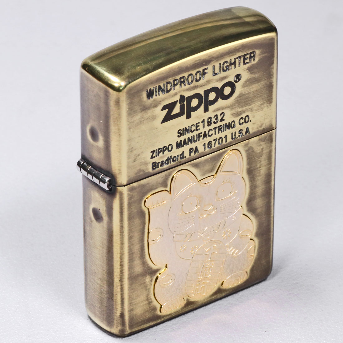 ZIPPO zippo(ジッポーライター) 招き猫 アンティークスタイル