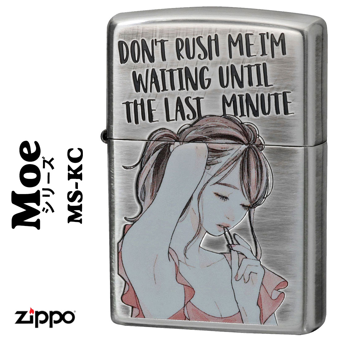 ZIPPO（ジッポー） ジッポーライター萌え MOE 銀イブシ エッチング