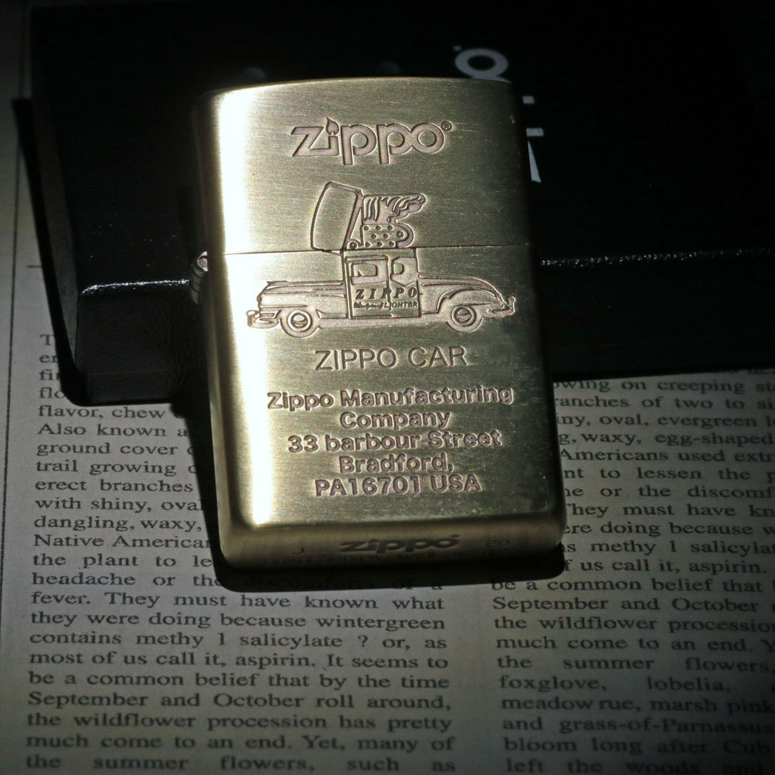 ZIPPO(ジッポーライター) レトロモチーフ ジッポカー　BS 真鍮古美（ネコポス対応）