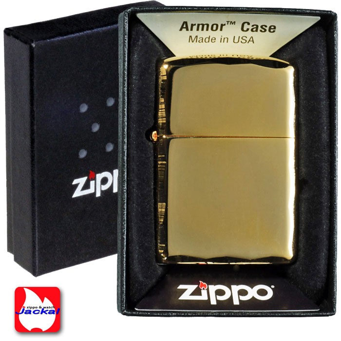 zippo(ジッポーライター)アーマー シャインレイカット ゴールド 送料