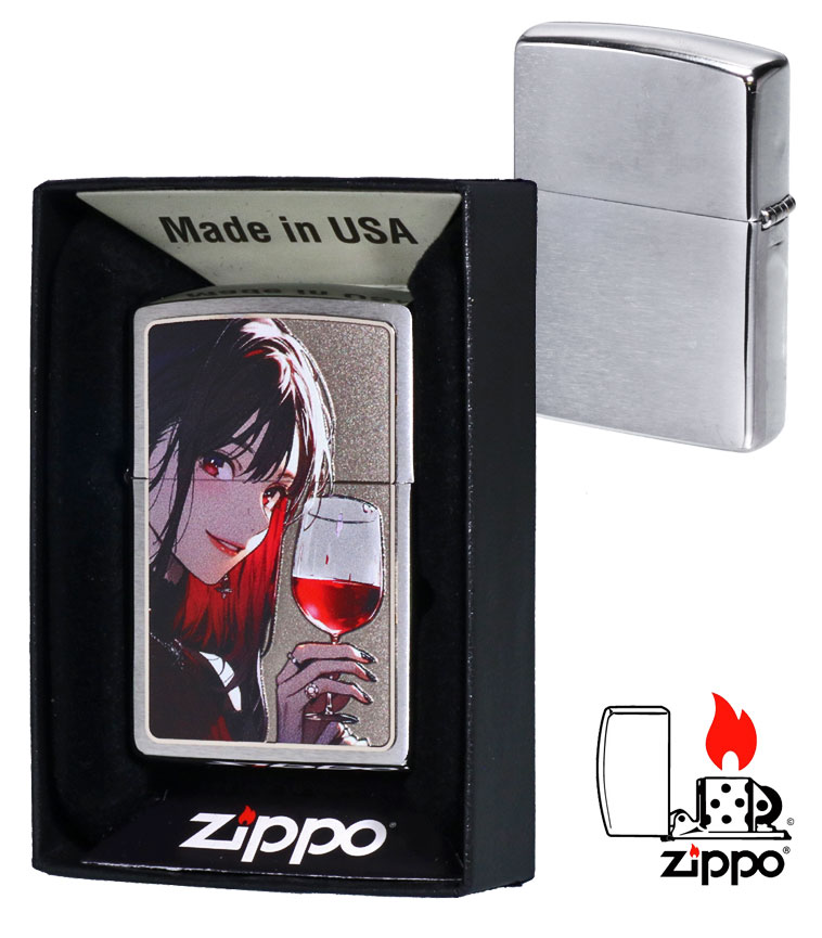ZIPPO（ジッポー） ジッポーライター ガール柄 Drinking Girl ドリン