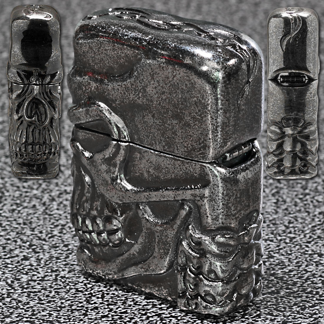 スカル（ZIPPO） 父の日zippo(ジッポーライター) スカルジャケットBNB 