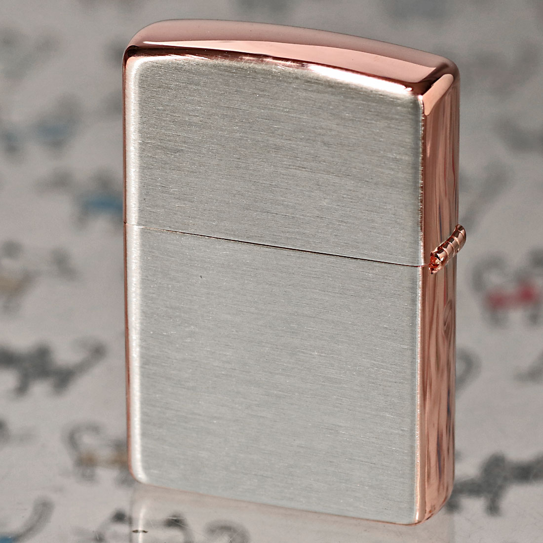 ZIPPO ジッポーライター月とネコ シルバーサテン ピンクゴールド エッチング TUKINEKO-SV 送料無料 ネコポス可の画像