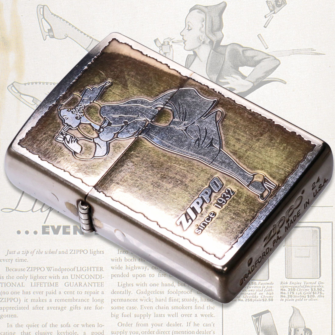ZIPPO（ジッポー） ジッポーライター人気の WINDY デザイン ビンテージ