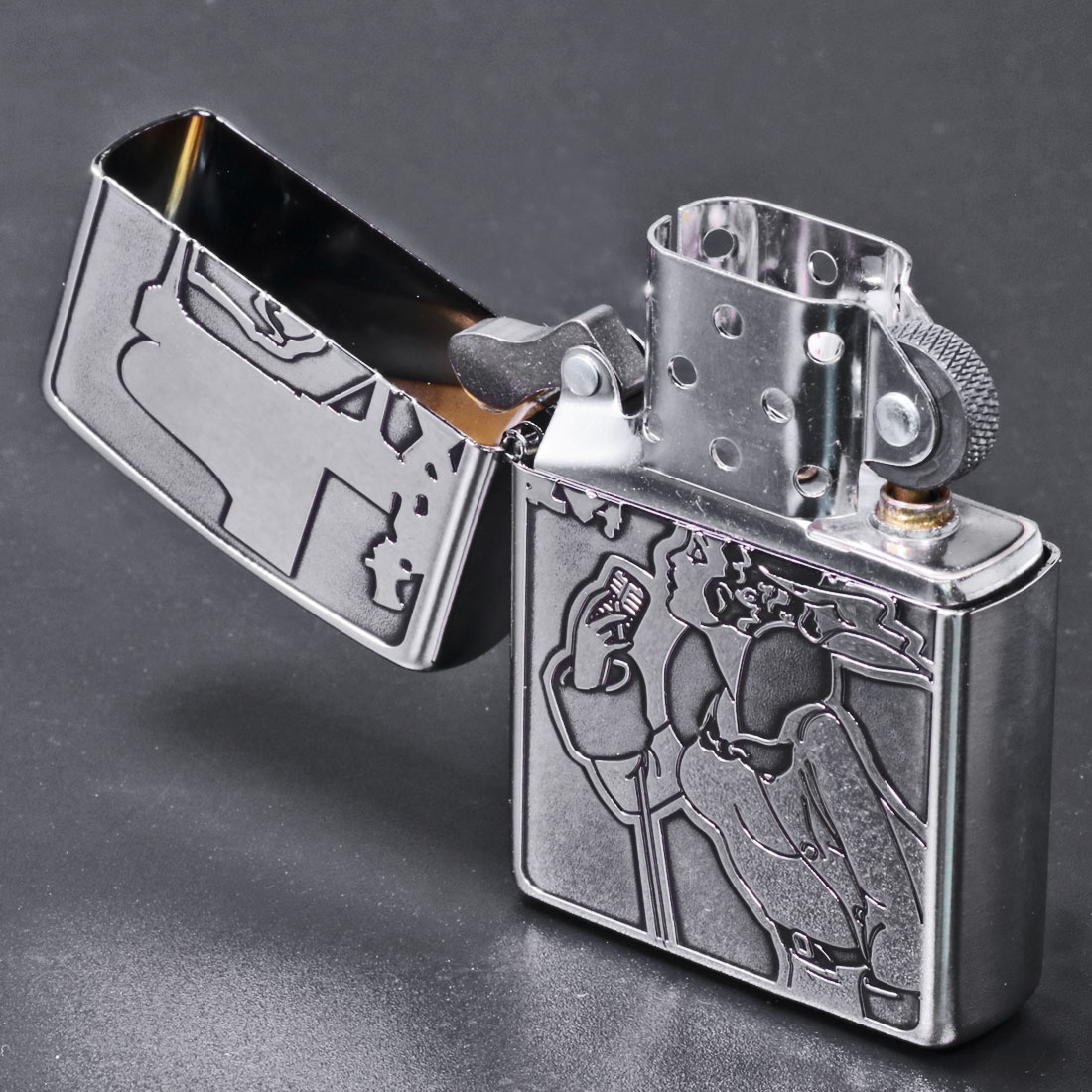 ZIPPO（ジッポー） 人気の WINDY デザイン ウインディ&ドランク MUSIC