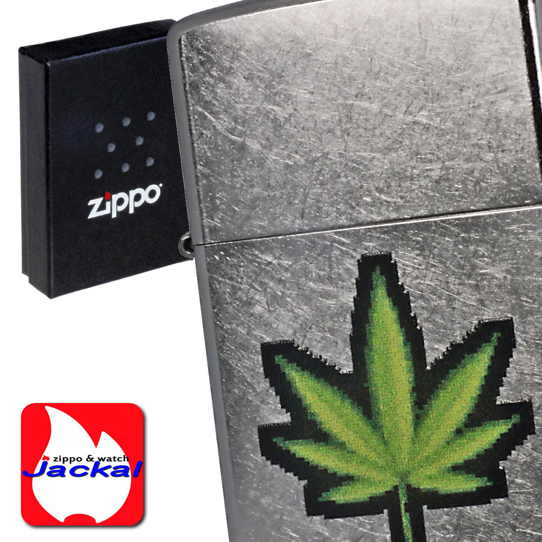 zippo(ジッポーライター) マリファナ　Digital Weed デジタルウィード  2024年　USモデル ストリートクローム Z207-112484  おしゃれ  ギフト（ネコポス対応）｜jackal｜05