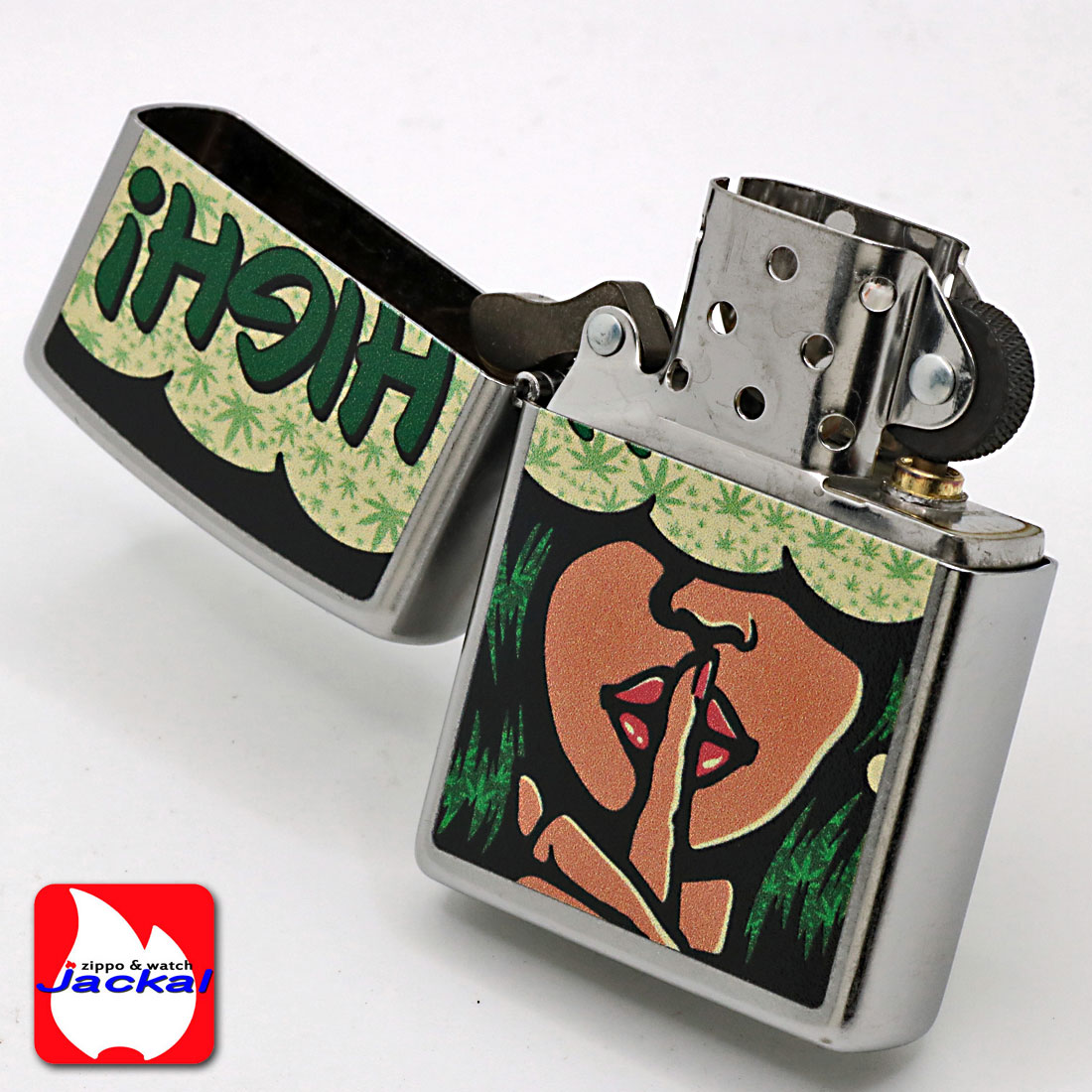 もも ZIPPO（ジッポー） ジッポーライター HIGH! プリント加工 ストリート
