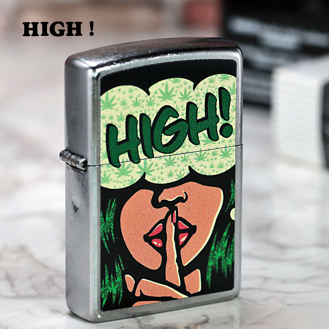 ZIPPO（ジッポー） ジッポーライター HIGH! プリント加工 ストリート