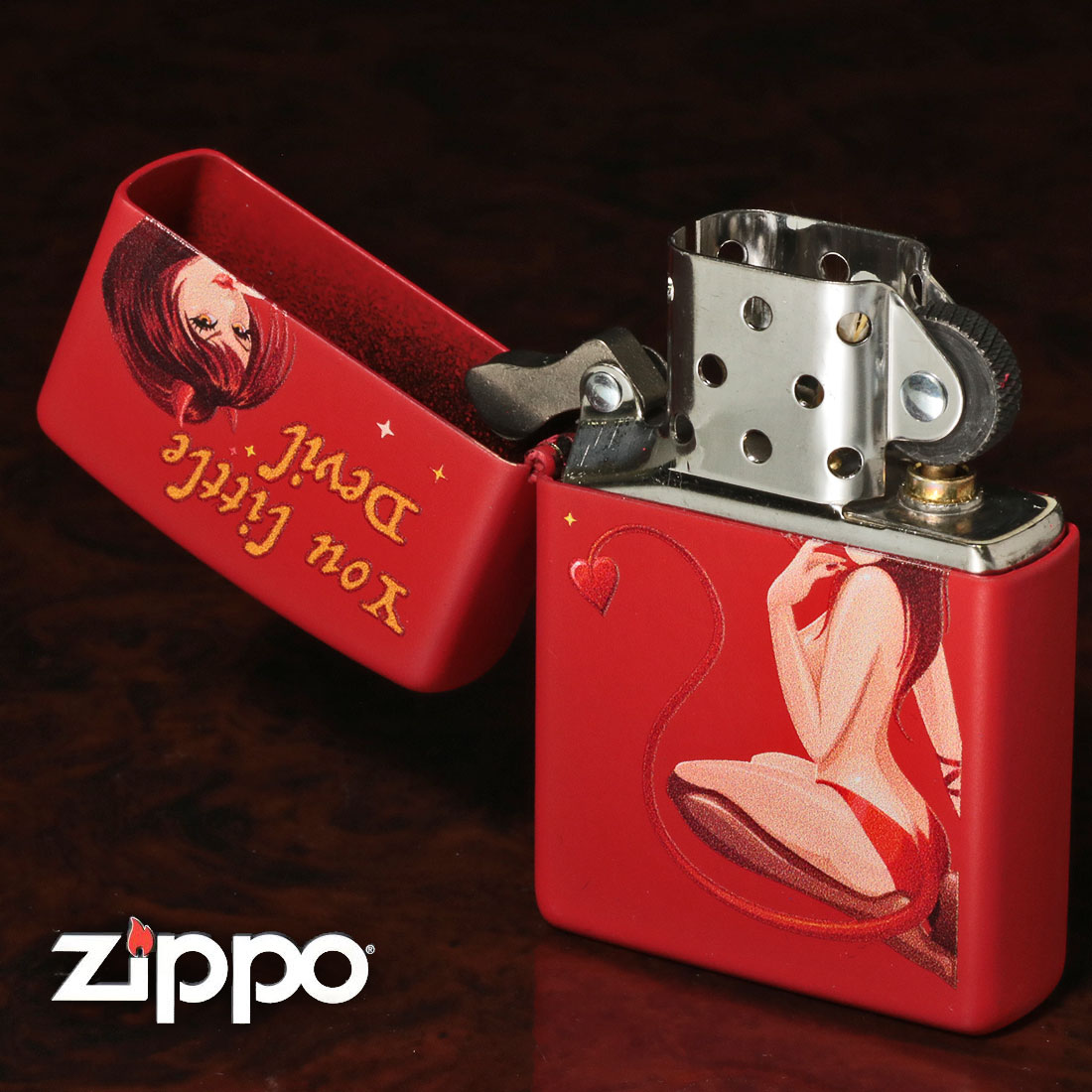 ZIPPO 父の日zippo(ジッポー) Little Devil Red レッドマット 赤