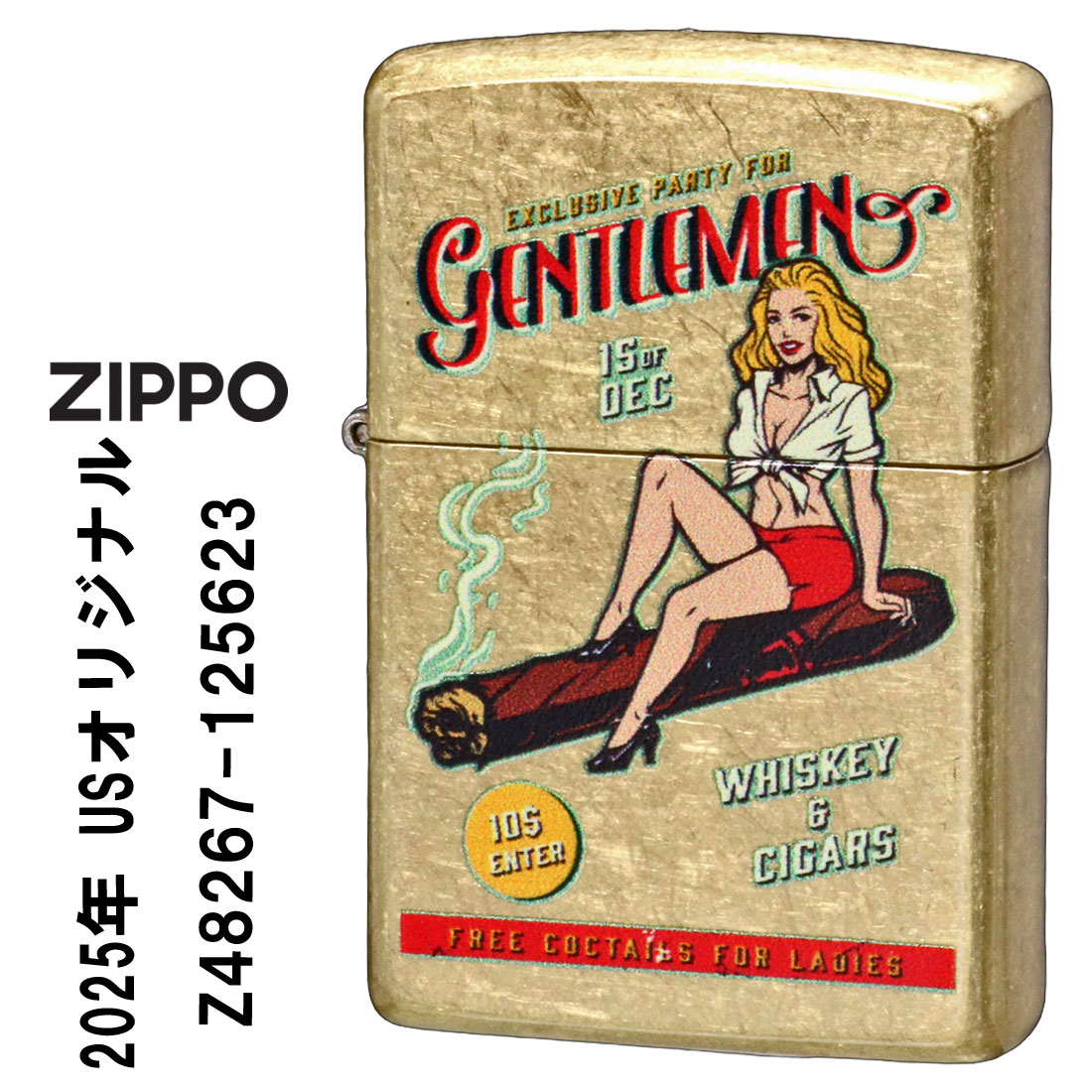 ZIPPO（ジッポー） zippo USオリジナルZIPPO 2025 ガール柄 WHISKEY 