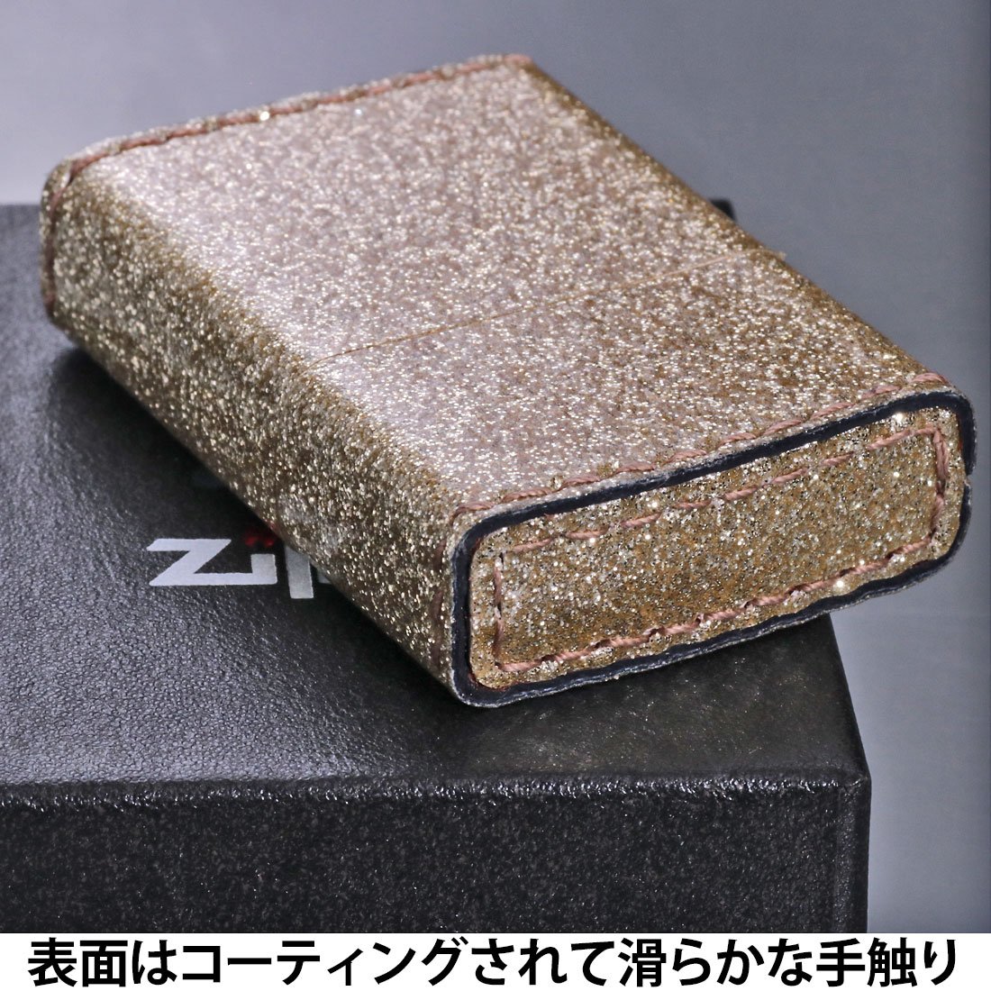 zippo ジッポーライター グリッター カラー Glitter color ゴールド ZSGL-GD 金色 華やか 送料無料 ネコポス可の画像