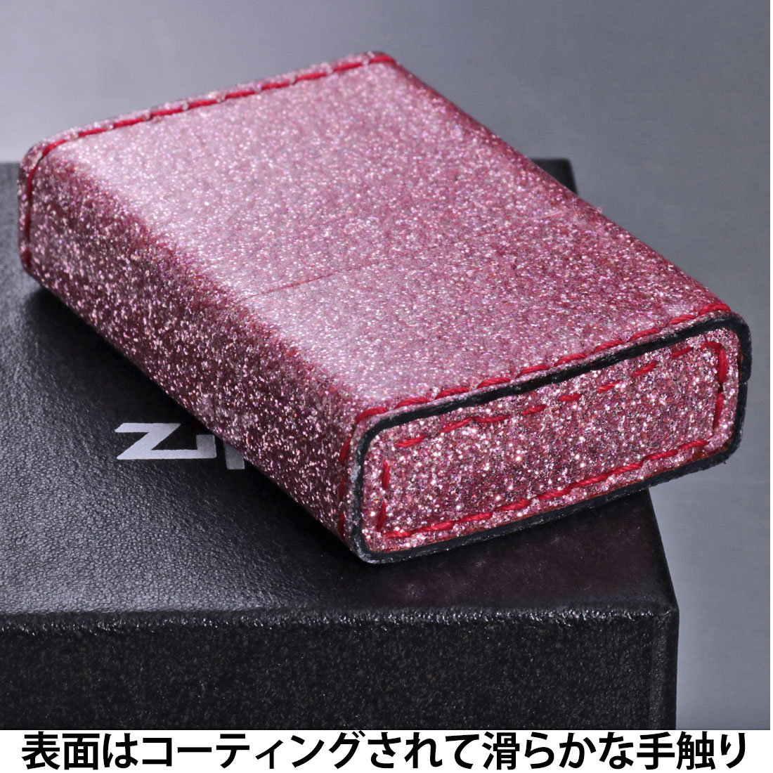 zippo ジッポーライターグリッター カラー Glitter color ピンク ZSGL-PK 美しい 華やか プレゼント 送料無料 ネコポス可の画像