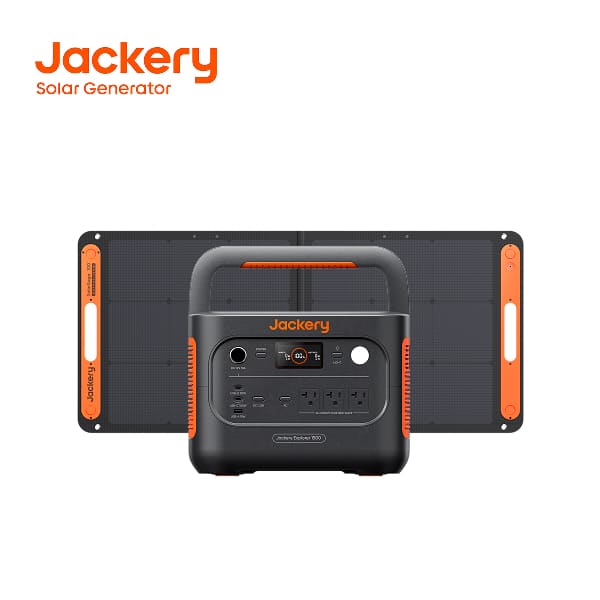 Jackery Solar Generator 1500 New 1536Wh �|�[�^�u���d�� 100W �\�[���[�p�l�� 1�� 2�_�Z�b�g ��e�� 