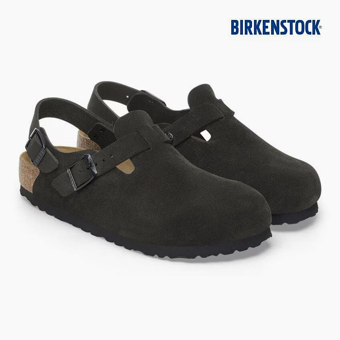 靴 BIRKENSTOCK Tokio II Suede 37 ビルケンシュトック トキオ 2 メンズ レディース 普通幅 黒 スエード