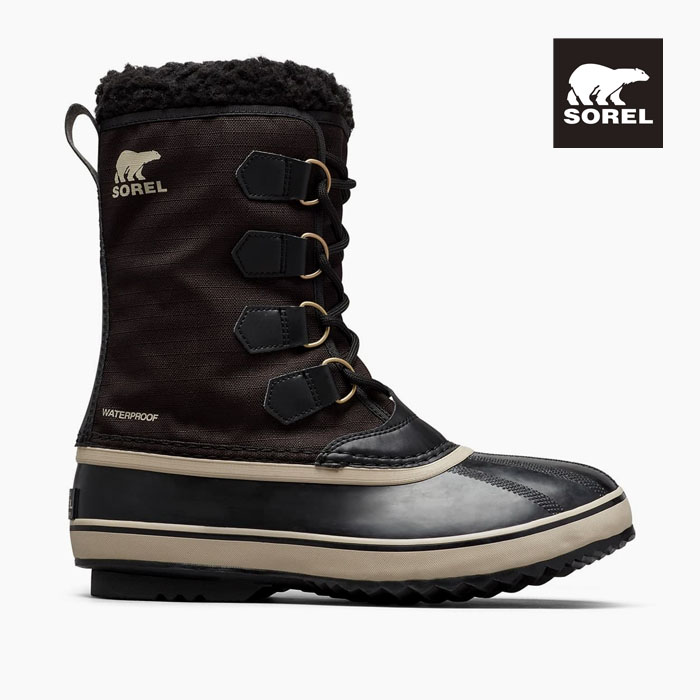 毎日発送 SOREL ソレル 1964パックナイロン ウォータープルーフ 1964 PACK NYLON WP NM5189-011 スノーブーツ メンズ 黒 保温 防水[PU2] SOREL（ソレル） 毎日発送 1964パックナイロン ウォータープルーフ