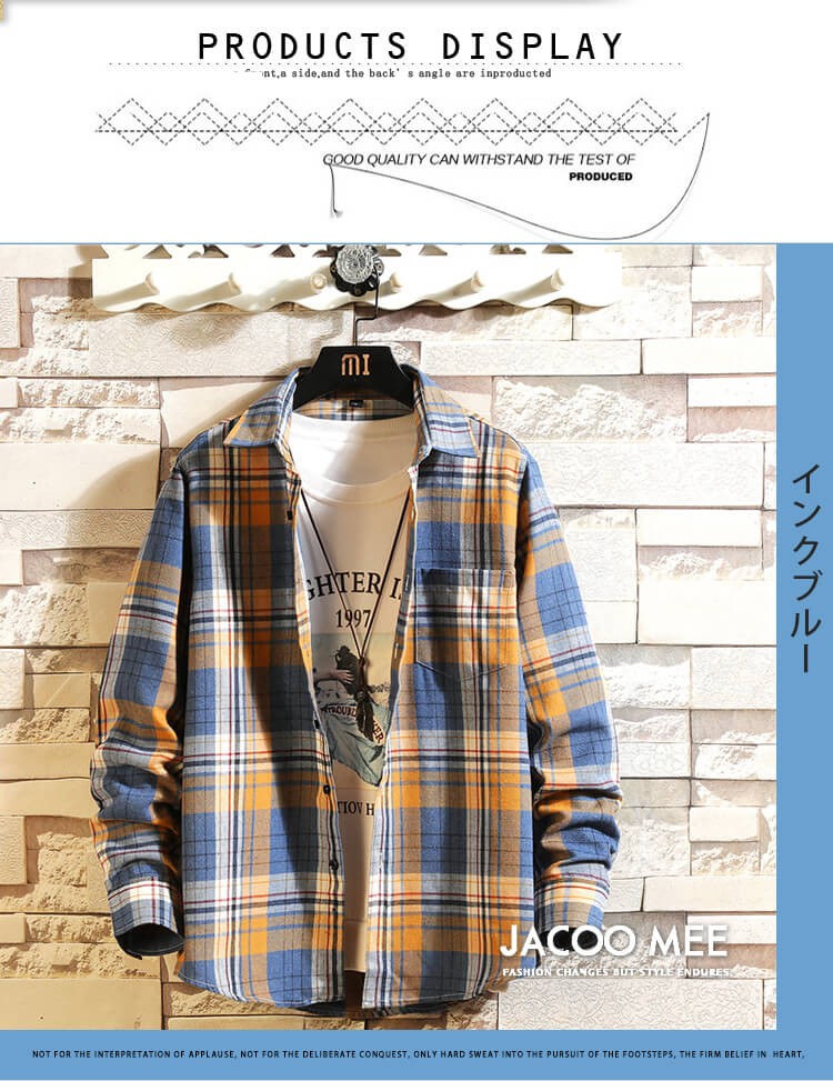 シャツ ブラウス メンズ チェックシャツ 長袖 カジュアルシャツ チェック柄 シャツ ボダンダウンシャツ ビジネスシャツ メンズシャツ 長袖 春 秋 送料無料 Jg Bc1110 Jacoo Mee Store 通販 Yahoo ショッピング
