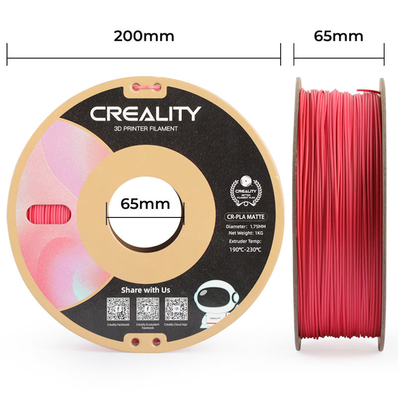 3Dプリンター フィラメント マットカラー ピンク 桃色 Creality社