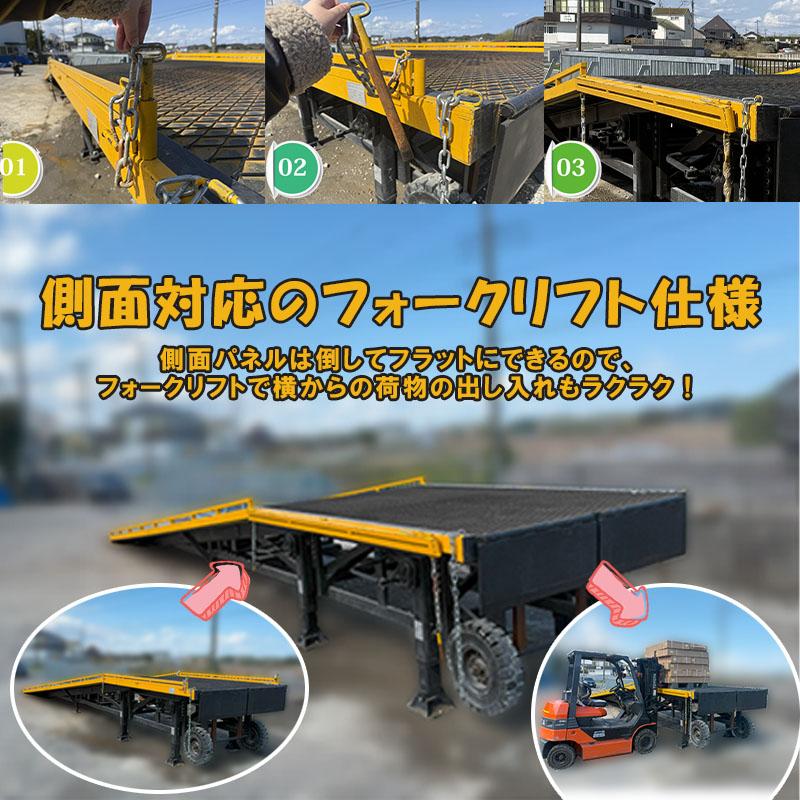 コンテナスロープ コンテナ積込み 積み下ろし 耐荷重20t デバンニング
