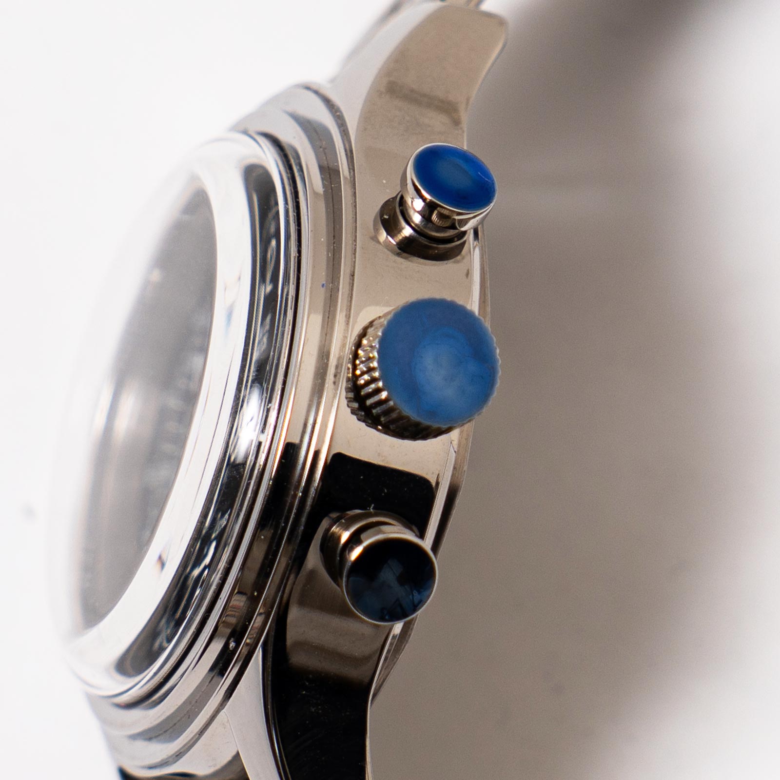 ヴァーグウォッチ VAGUE WATCH CO. クロノグラフ ツーアイズ AG ｜ 腕時計 クォーツ ステンレス 38mm 日本製ムーブメント シルバーの画像