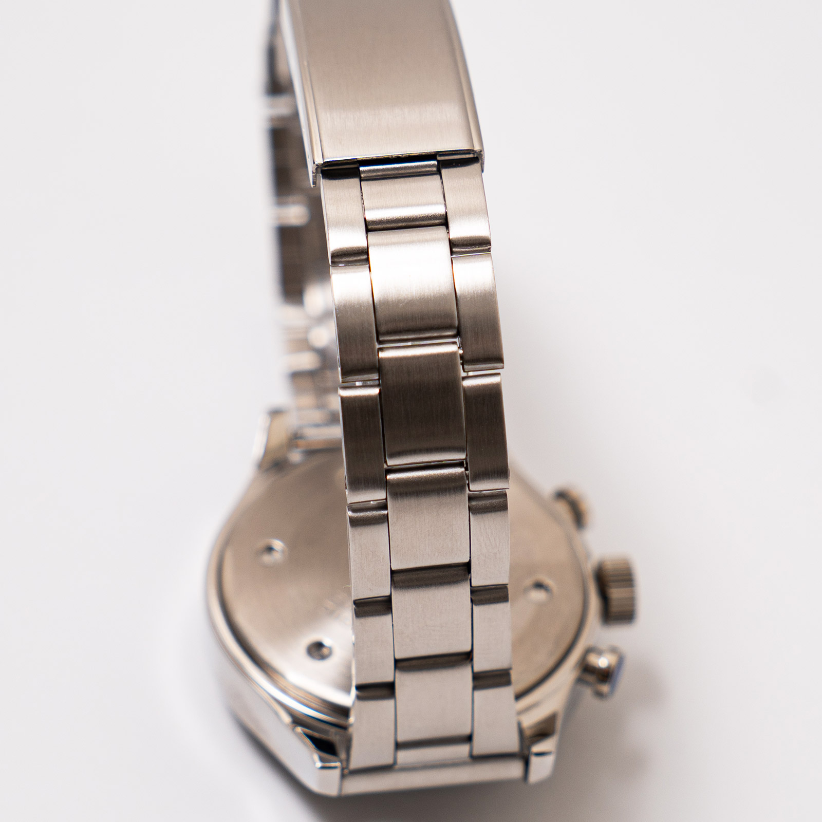 ヴァーグウォッチ VAGUE WATCH CO. クロノグラフ ツーアイズ AG ｜ 腕時計 クォーツ ステンレス 38mm 日本製ムーブメント シルバーの画像