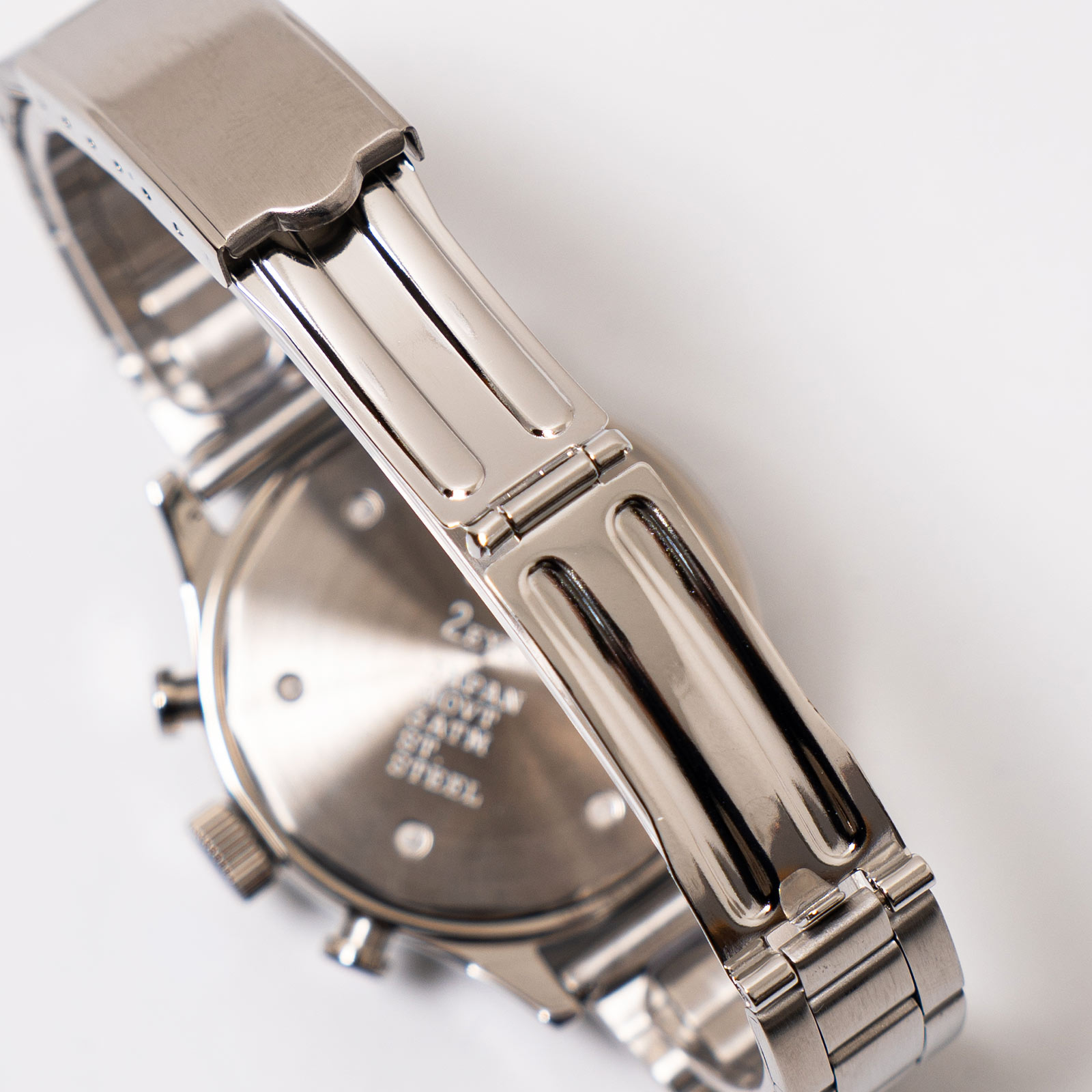 ヴァーグウォッチ VAGUE WATCH CO. クロノグラフ ツーアイズ AG ｜ 腕時計 クォーツ ステンレス 38mm 日本製ムーブメント シルバーの画像