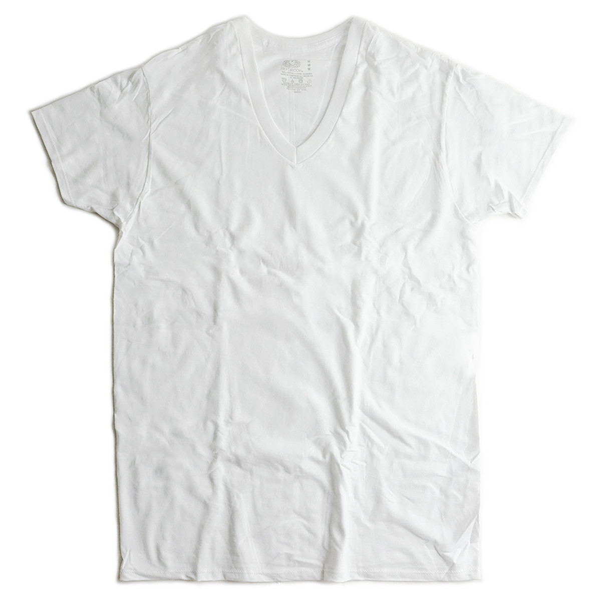 【返品不可】フルーツオブザルーム FRUIT OF THE LOOM 3パック Vネック Tシャツ メンズ ホワイト 3PACK V-NECK WHITE 無地 ｜ 定番 半袖 丸胴 パックTシャツ 3｜jalana｜03