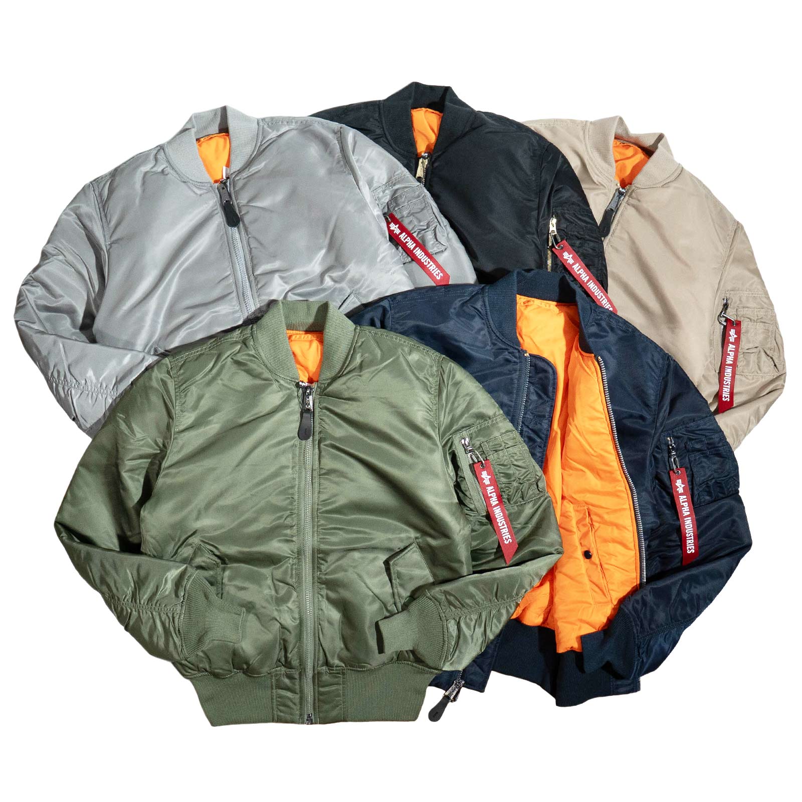 ALPHA INDUSTRIESアルファインダストリーズ　MA-1 新品 ALPHA INDUSTRIES INC.（アルファインダストリーズ） MA-1