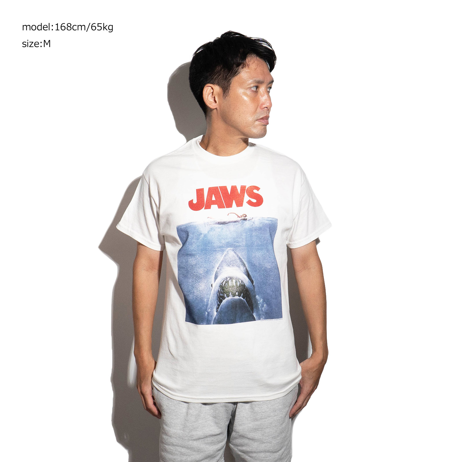 【美品】ユニバーサル公式 映画ジョーズ 両面プリント ムービーTシャツ JAWS JAWS ビンテージTシャツ 両面 古着 ユニバーサルスタジオ ビッグ