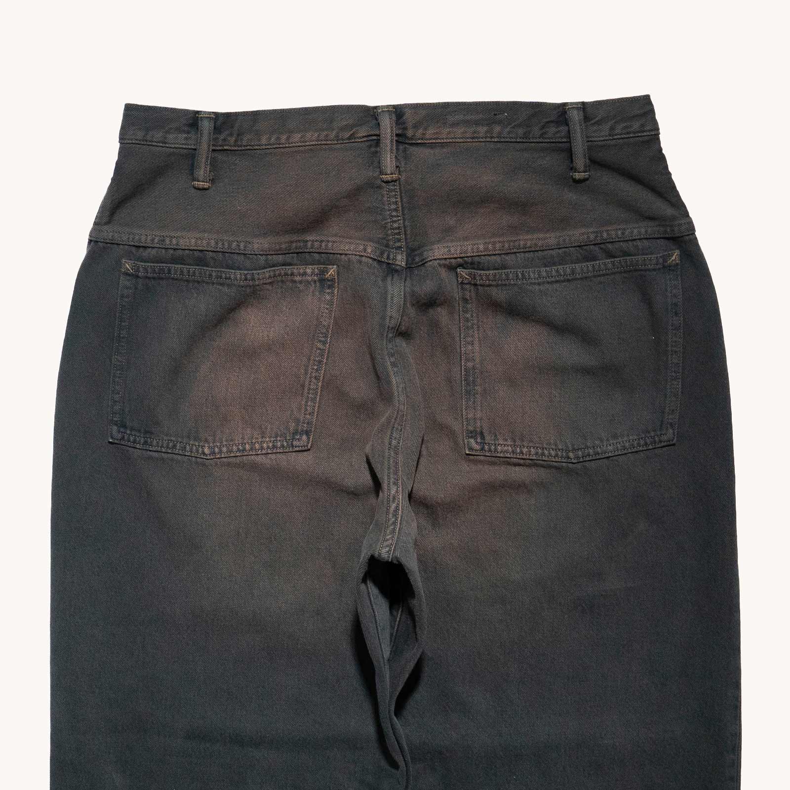 オーセン AUTHEN ヴィンテージ ワイドレッグ オーバーダイブラック