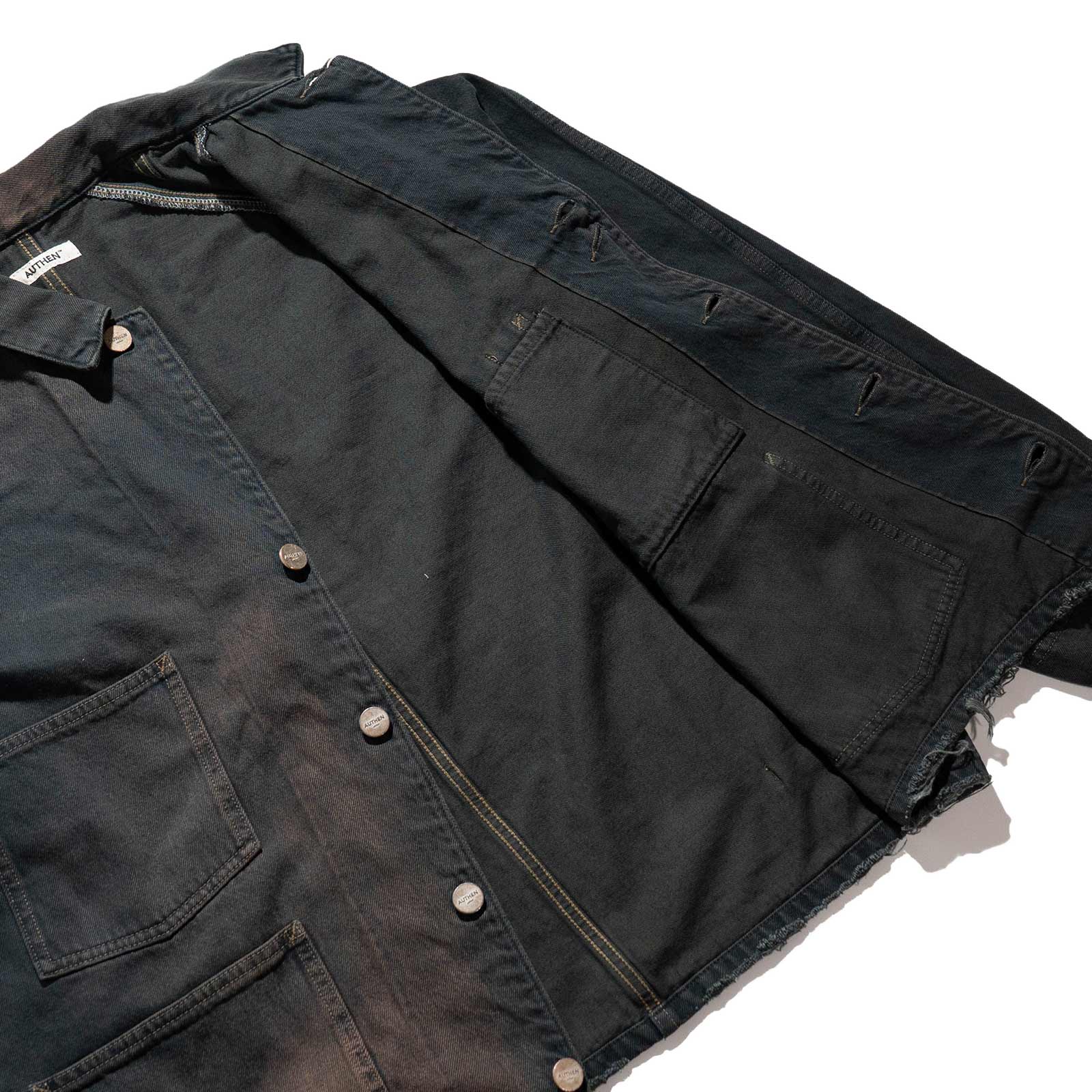 オーセン AUTHEN ヴィンテージ エンジニア ジャケット オーバーダイ