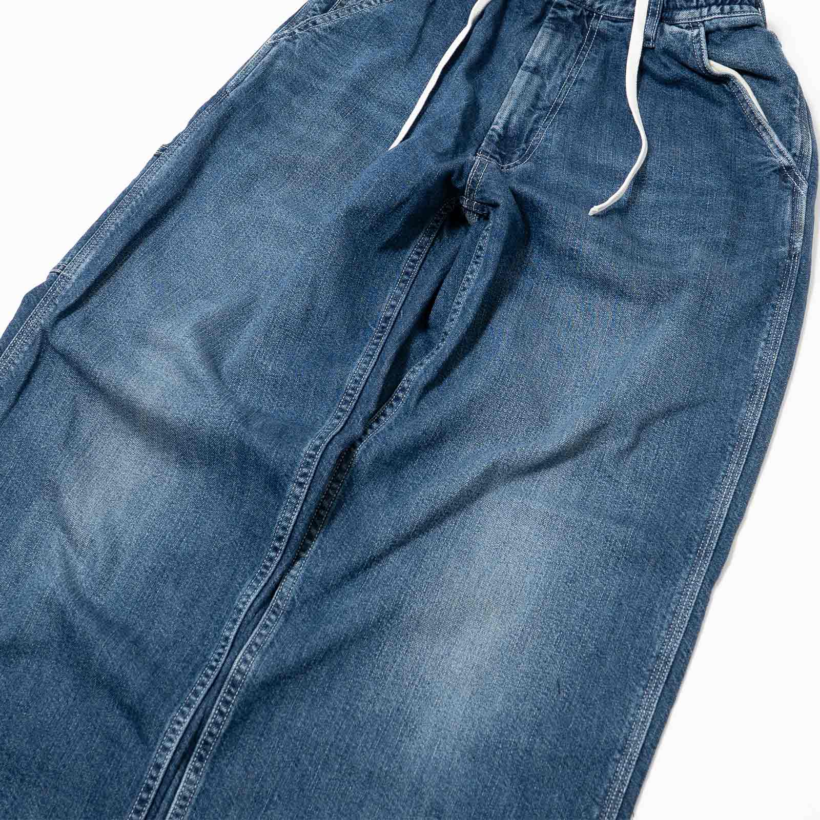 オーセン AUTHEN シルクナイズドデニム イージーワークパンツ ユーズド