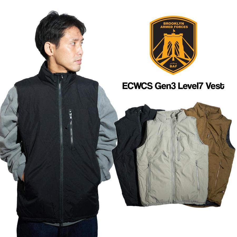 ブルックリンアームドフォース BROOKLYN ARMED FORCES (B.A.F.) ジェネレーション3 ECWCS レベル7 ベスト ｜ メンズ S M L PCU 中綿 インナー 防寒 撥水 軽量 ブルックリンアームドフォース BROOKLYN ARMED FORCES B.A.F.