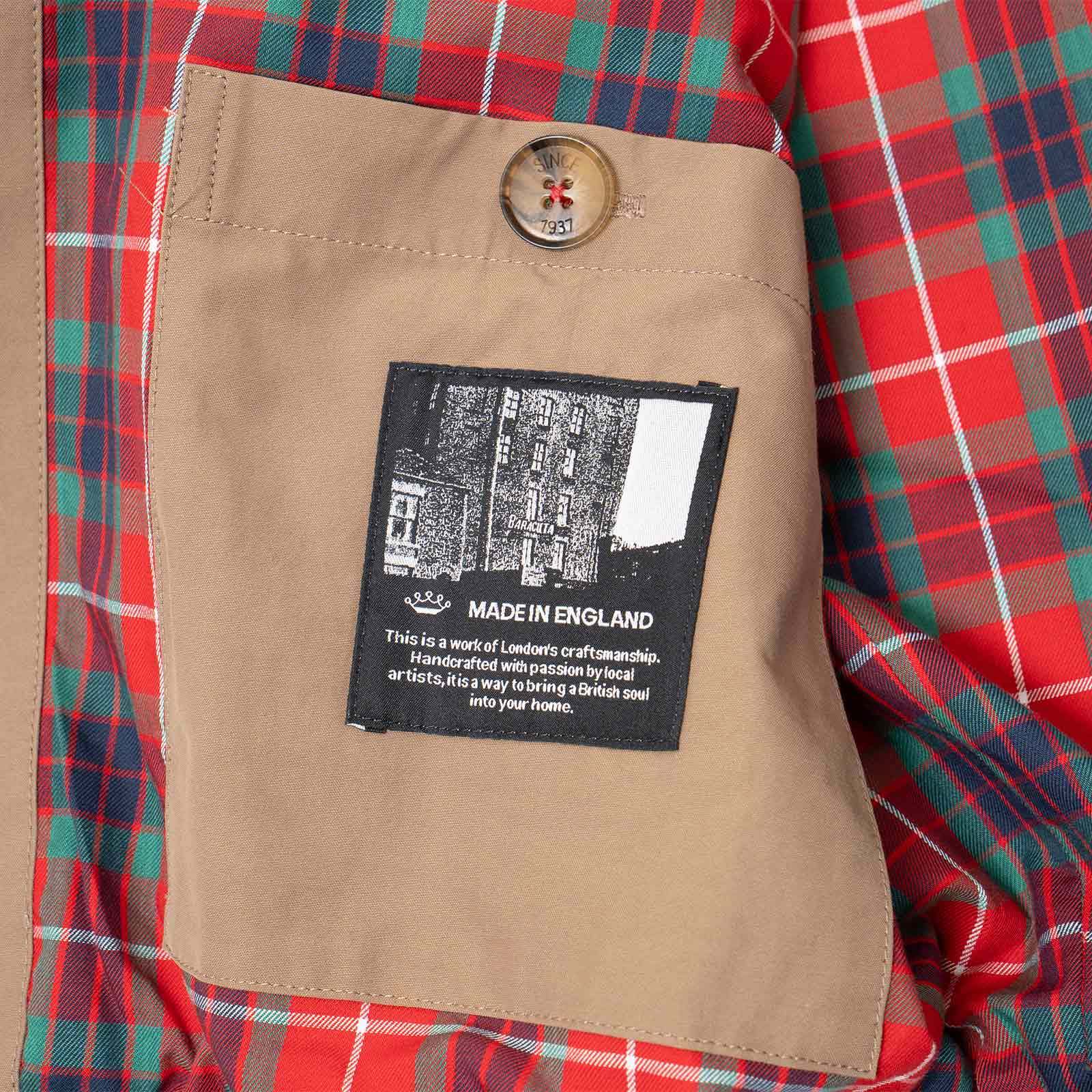 バラクータ BARACUTA G18 バラクータクロスジャケット ｜ メンズ 40 42 44 46 48 撥水 バラクータクロス フレイザータータン 英国製 ブルゾンの画像