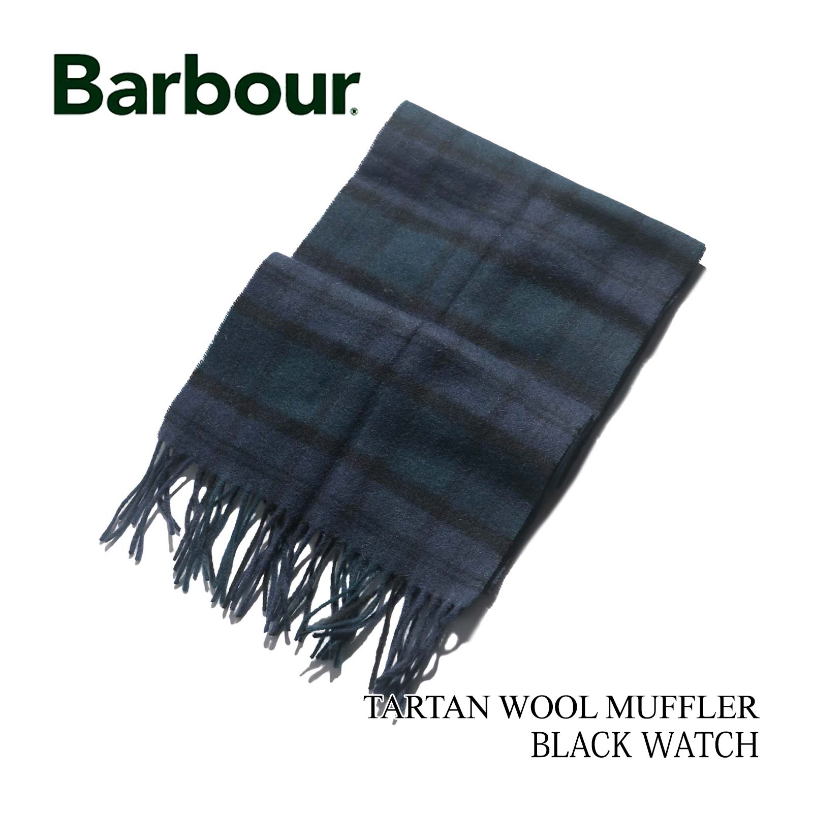Barbour｜ラムウール タータンチェック スカーフ マフラー