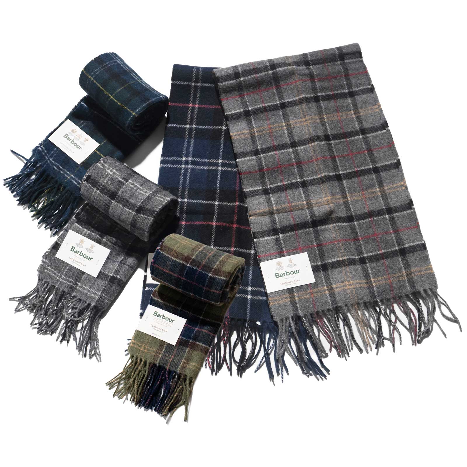 Barbour（バブアー） タータン ラムズウール スカーフ ｜ ユニセックス