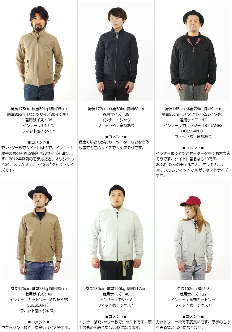 バラクータ BARACUTA G9 クラッシック ハリントンジャケット ｜ メンズ 