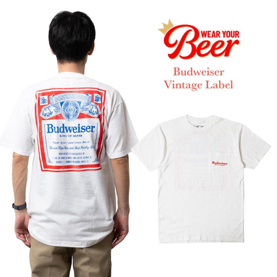 80s Budweiser バドワイザー Tシャツ vintage ビンテージ ウェア ユア ビア Wear Your Beer バドワイザー ヴィンテージ ラベル