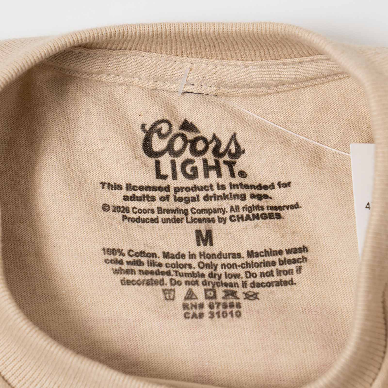 【新品・タグ付】クアーズ ビール 企業Tシャツ L ロデオ 刺繍 両袖ロゴ ウェア ユア ビア Wear Your Beer クアーズライト レッド ホワイト