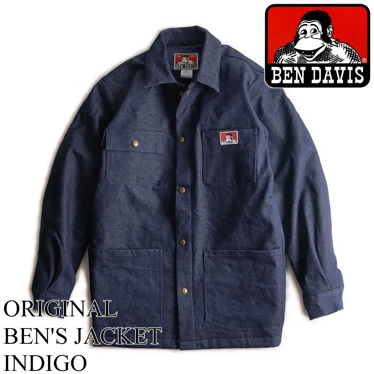 ベンデイビス BEN DAVIS ベンズジャケット アメリカ流通モデル メンズ 394/396 S-XL ベンデービス カバーオール ワークジャケット  ブランケット裏地