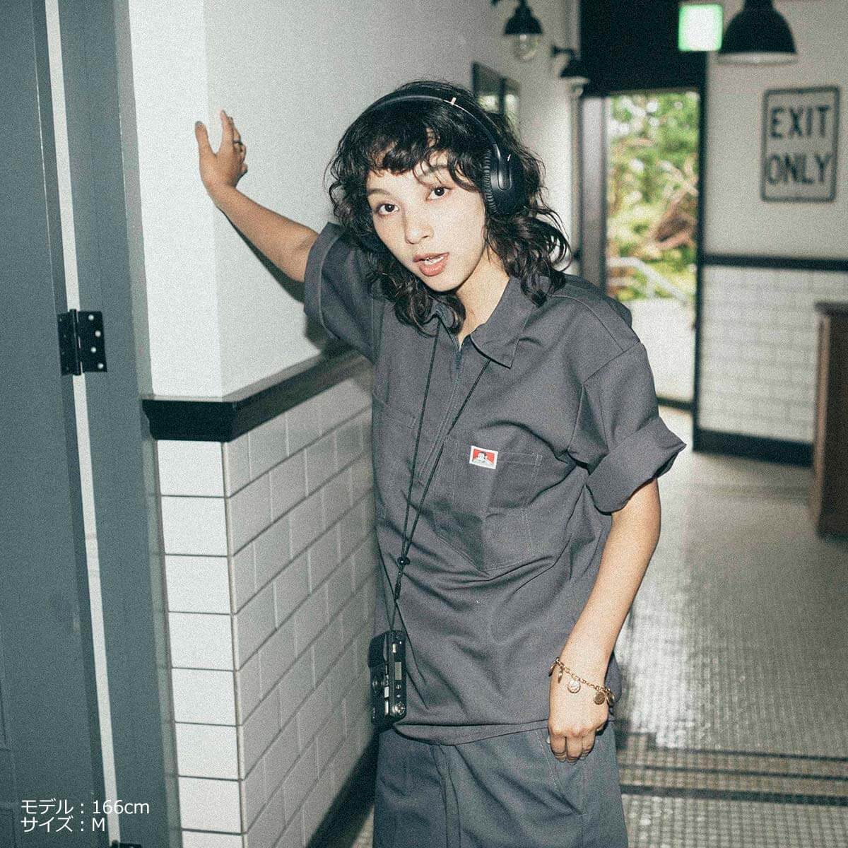 BEN DAVIS（ベンデイビス） 半袖 1/2ジップ ワークシャツ アメリカ流通